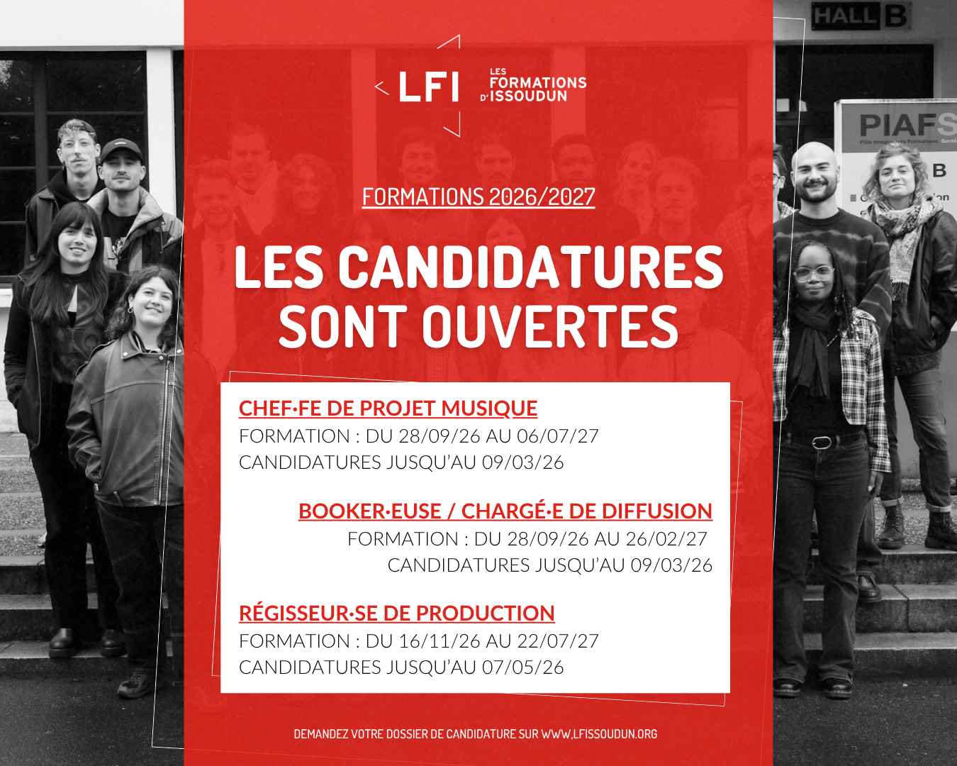 Les Formations d'Issoudun - Candidatez dès aujourd'hui pour intégrer nos formations 2026/2027