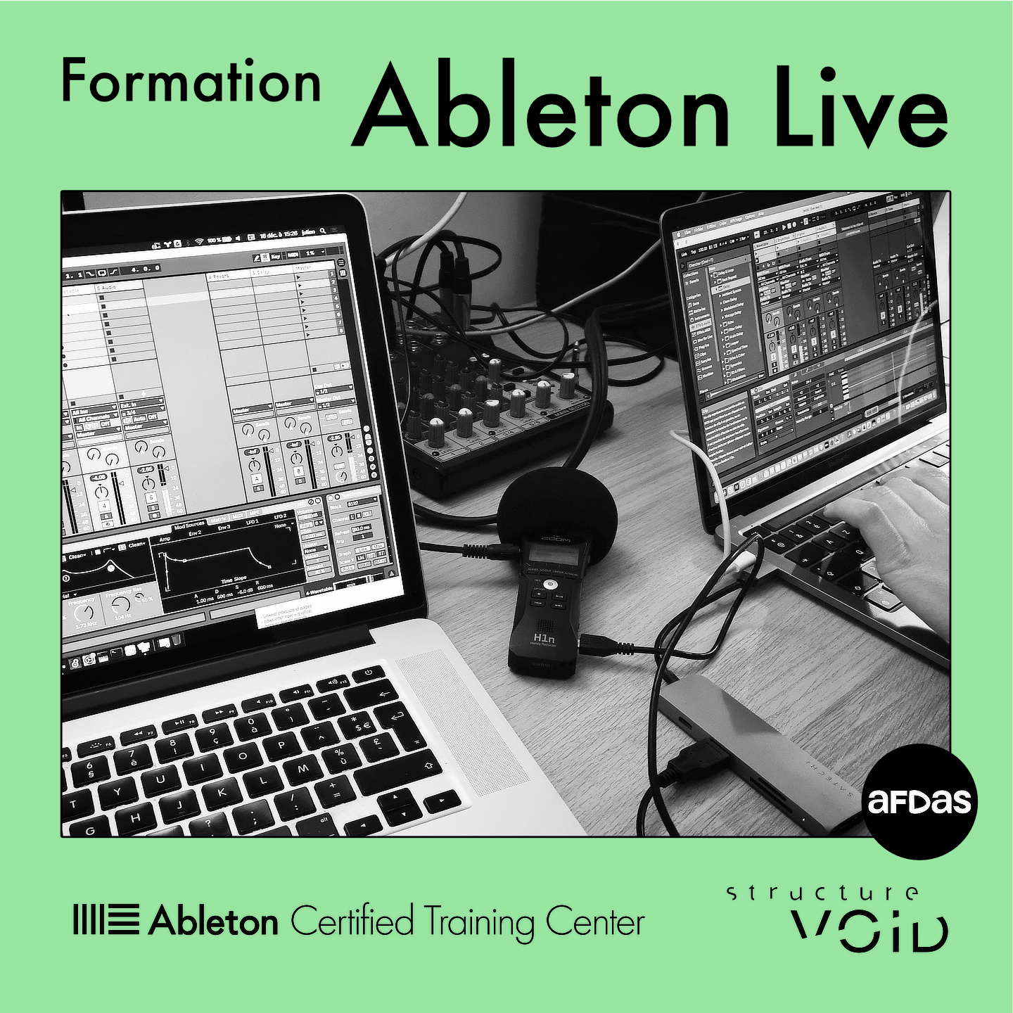 Structure Void - Formation Ableton Live + ateliers personnalisés : dernières places disponibles pour la session de Janvier 2026 !