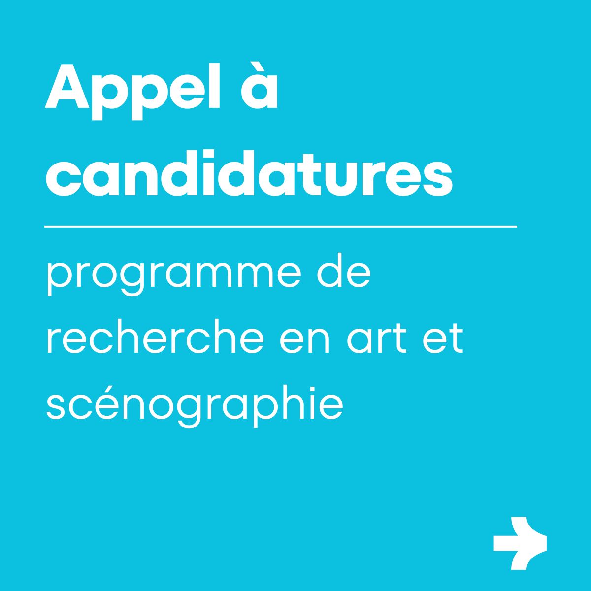 Pavillon Bosio - Appel à candidatures - programme de recherche en art et scénographie