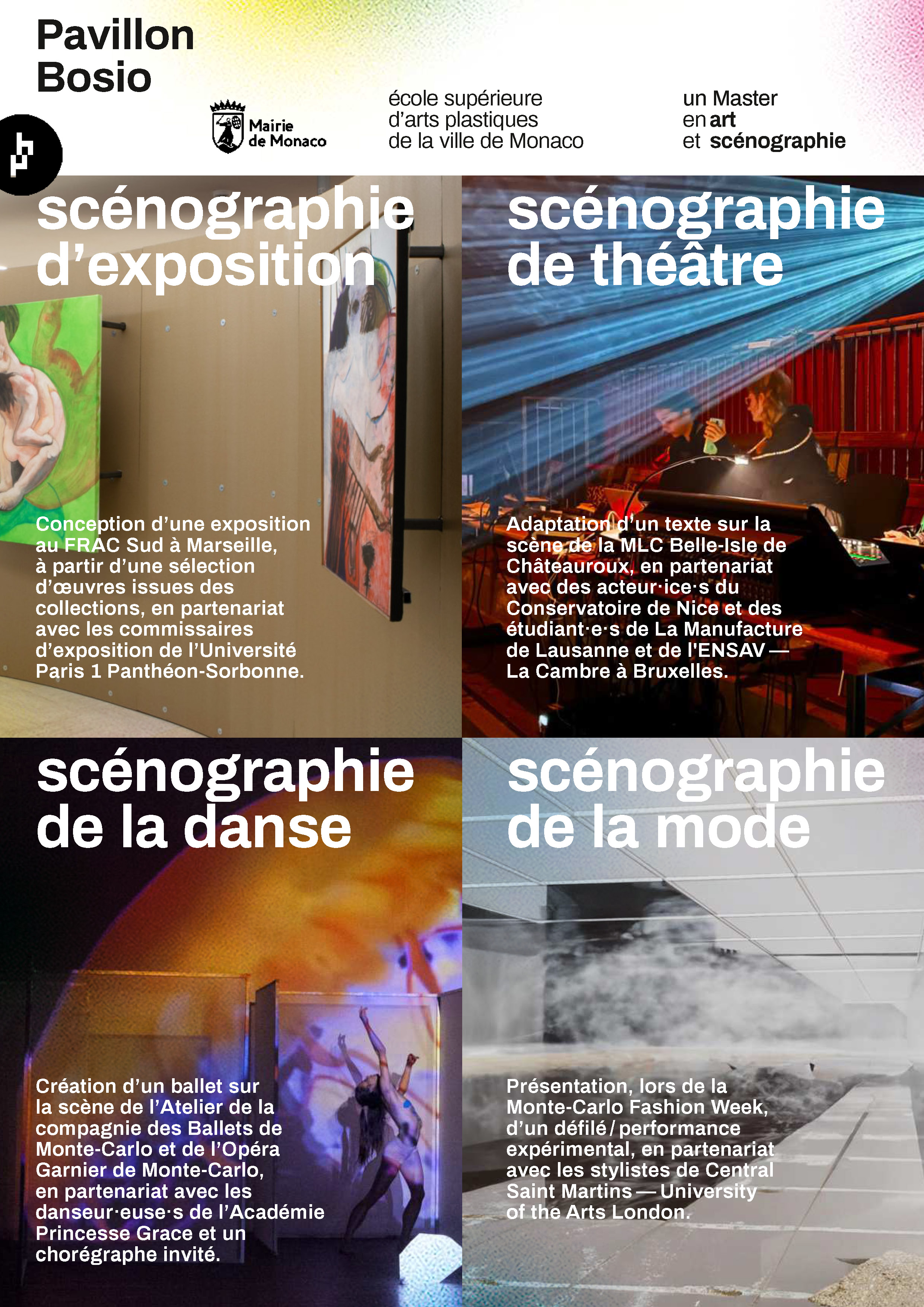 Master / DNSEP - admissions en cours au Pavillon Bosio