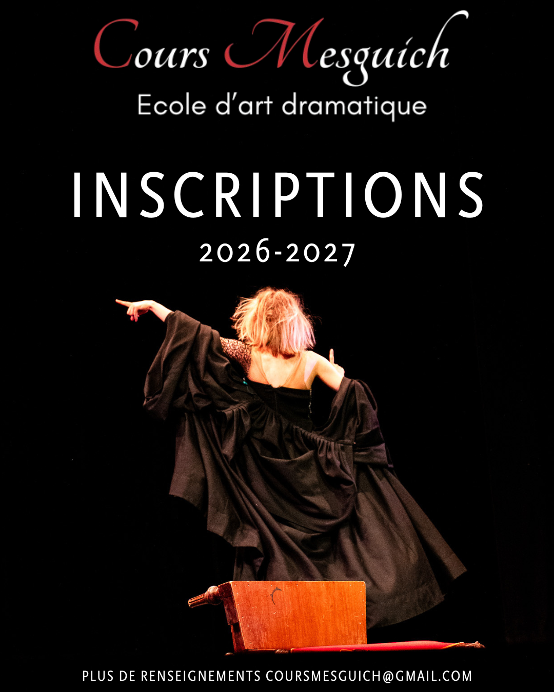 Cours Mesguich - Inscriptions 2026-2027