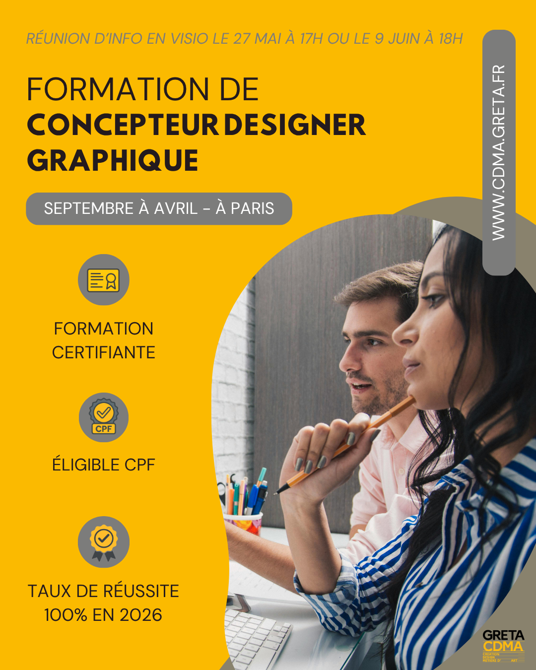 Formation Concepteur designer graphique – Réunion d’information le 9 juin