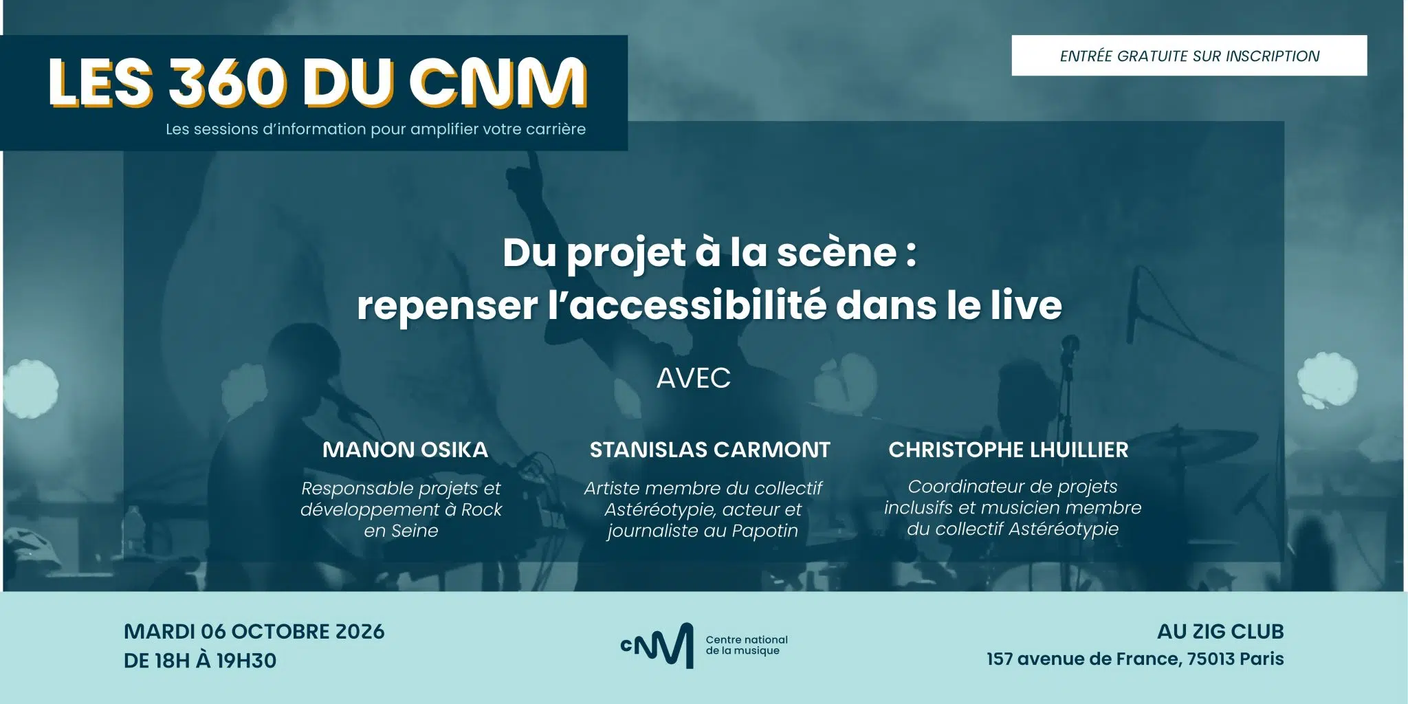 Les 360 du CNM : « Du projet à la scène : repenser l’accessibilité dans le live »