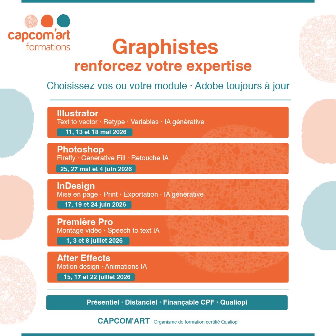 Capcom'Art Formations - Avignon // Le graphisme et l'IA, quels enjeux ?