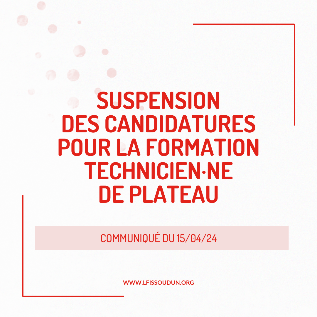 Les Formations d'Issoudun - Information importante : formation technicien·ne de plateau