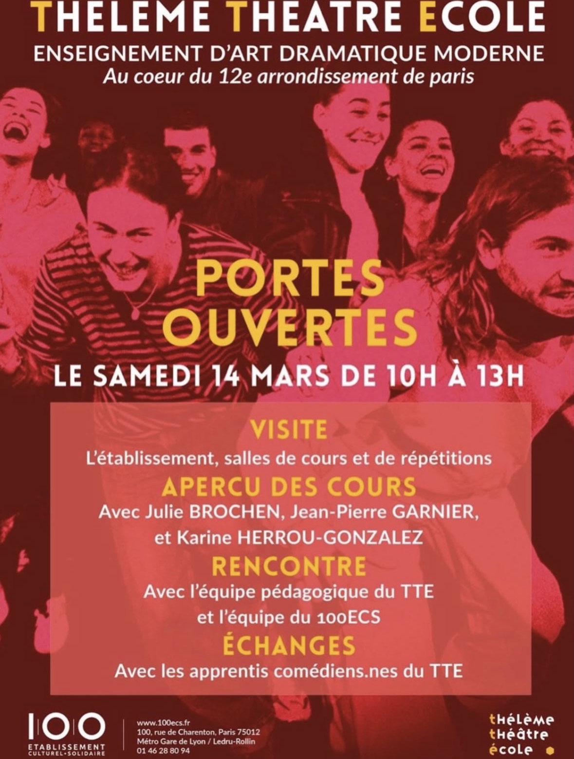 Portes ouvertes du Thélème Théâtre École - TTE