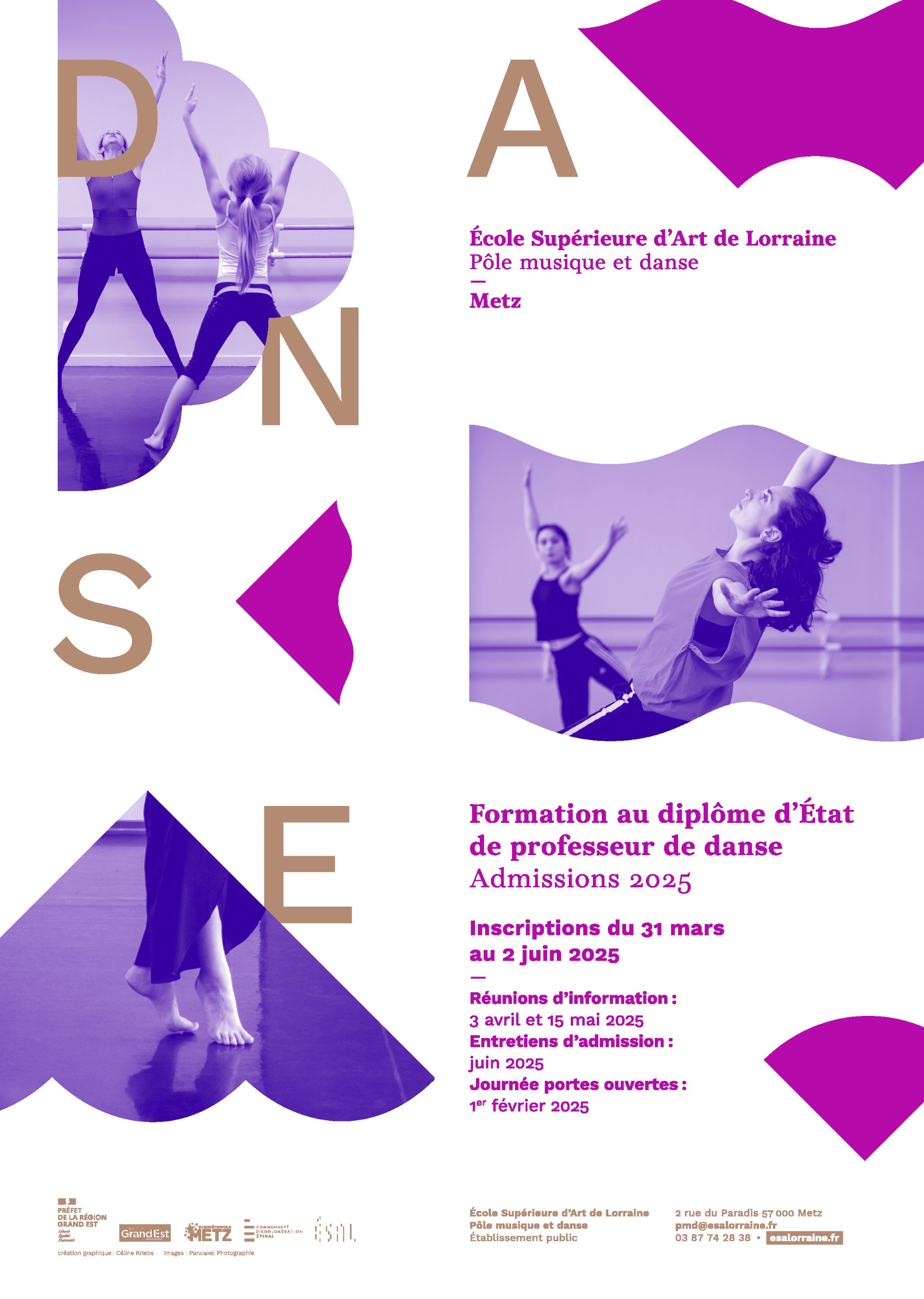 Formation au diplôme d'État de professeur de danse - École Supérieure d'Art de Lorraine