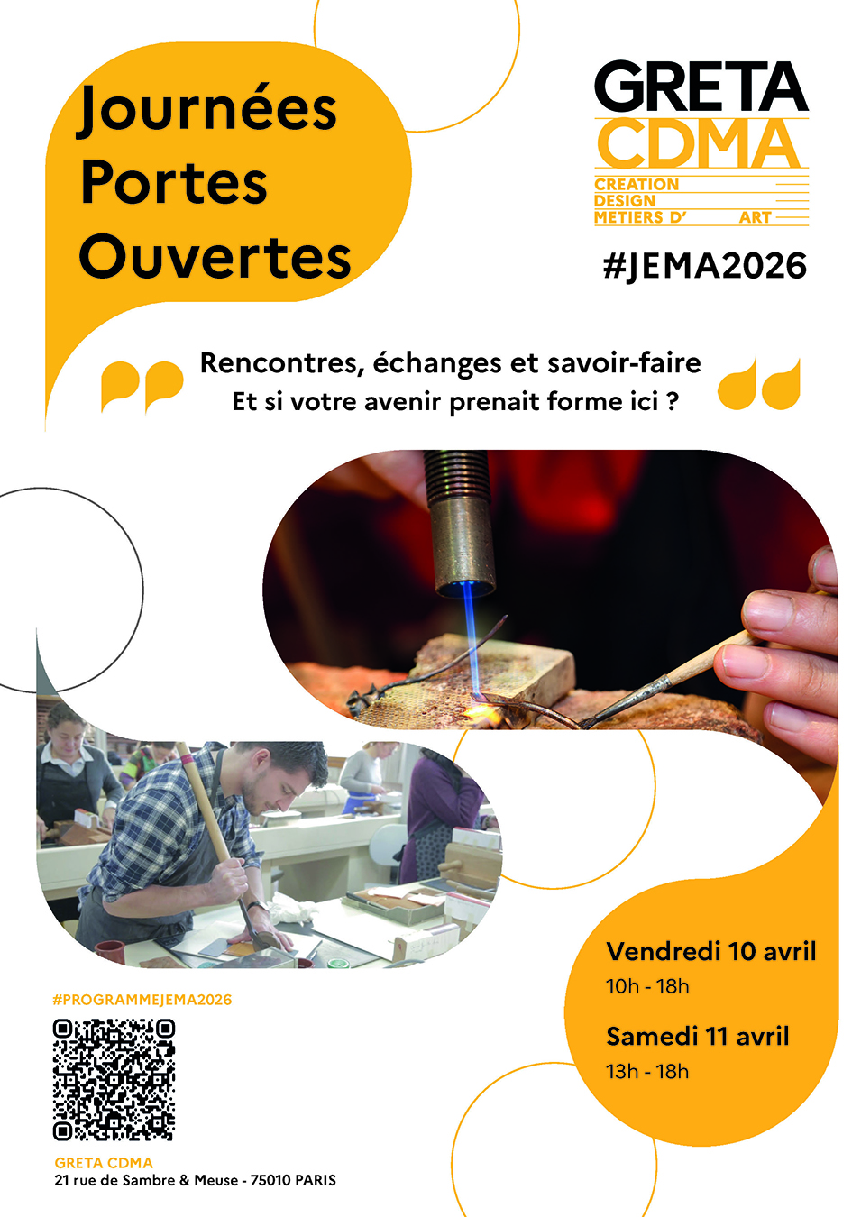 Journées Portes Ouvertes du GRETA CDMA lors des JEMA 2026